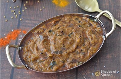 Muslim Style Brinjal Curry for Biryani | Kathirikai Gravy for Biryani