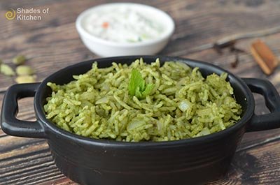 Coriander Mint Biryani | Coriander Mint Rice