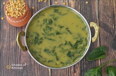 Dal with Spinach | Dal Palak Recipe