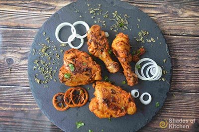 Smoked Chicken Tandoori without Oven | Charcoal Chicken (VIDEO)